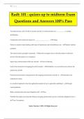 Radt: 101 : quizes up to midterm Exam Questions and Answers 100% Pass