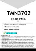 TMN3702 EXAM PACK 2025 - DISTINCTION GUARANTEED