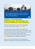   Academic- 3Ps Assessment- Pathophysiology, Pharmacology, and Physical Assessment solved questions.  Sarcomere stretch beyond 2.2 microns is the physiologic mechanism behind which condition? - Ans>> CHF  A female patient is taking amlodipine 10 mg 