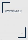 Samenvatting Advertising 1+2