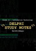 Grade 11 IT Practical (Delphi)