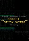 Grade 12 IT Practical (Delphi)