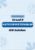 Graad 8 NW - IEB Sallabus