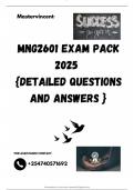 MNG2601 EXAM PACK 2025  {DETAILED QUESTIONS AND ANSWERS }