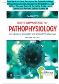 Test Bank for Davis Advantage for Pathophysiology: Introductory Concepts and Clinical Perspectives, 2nd Edition, Theresa Capriotti Complete Guide Latest Update 2025 Revised Edition Graded A+