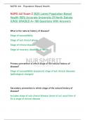 NURS 441 Exam 2 2025 Latest Population Based  Health 100% Accurate University Of North Dakota (UND) GRADED A+ 180 Questions With Answers