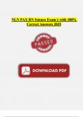 NLN PAX RN Science Exam || with 100% Correct Answers 2025