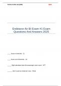 Endeavor Air BI Exam -1 Exam Questions And Answers 2025