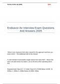 Endeavor Air Interview Exam Questions And Answers 2025