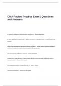 CMA Review Practice Exam1 Questions and Answers