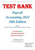 Test Bank for Payroll Accounting 2024, 10th Edition by Jeanette Landin