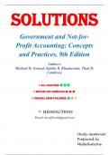 Solutions for Government and Not-for-Profit Accounting: Concepts and Practices, 9th Edition by Granof