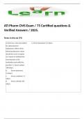 ATI Pharm CMS Exam / 75 Certified questions & Verified Answers / 2025.