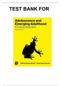 Test Bank for Adolescence & Emerging Adulthood, 7th edition by Jeffrey Jensen Arnett