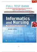           FULL TEST BANK For Informatics and Nursing: Opportunities and Challenges 5th   Edition Latest Update Graded A+     