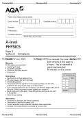 A-Level AQA 2024 Physics Paper 3 Section B Astrophysics