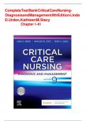 (Test Bank )Critical Care Nursing- Diagnosis and Management 9th Edition by Linda D. Urden, Kathleen M. Stacy Chapter 1-41