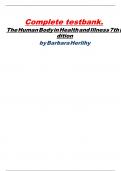 (Test Bank) for The Human Body in Health and Illness 7th Edition by Herlihy