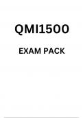 QMI1500 EXAM PACK 2025 [DETAILED QUESTIONS AND ANSWERS]