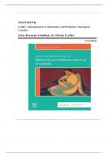 Test Bank For Leifers Introduction to Maternity and Pediatric Nursing in Canada 1st Edition by Keenan-Lindsay |9781771722049 | | Chapter 1-33 |Complete Questions And Answers A+