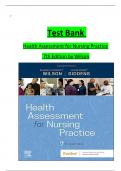 Test Bank For Health Assessment for Nursing Practice 7th Edition By Susan Fickertt Wilson Jean Foret Giddens | 9780323661195 | Chapter 1- 24 | All Chapters with Answers and Rationals