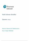 A-Level EDEXCEL 2024 Mathematics Paper 2 Pure 2 Mark Scheme