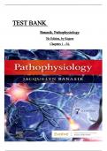 TEST BANK For Banasik, Pathophysiology 7th Edition, by Banasik Verified Chapters 1 - 54, Complete Newest Version ISBN:9780323761550