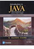 TEST BANK FOR INTRODUCTION TO JAVA PROGRAMMING AND DATA STRUCTURES COMPREHENSIVE VERSION, 12TH EDITION, Y. DANIEL LIANG