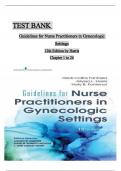 Test Bank For Guidelines for Nurse Practitioners in Gynecologic Settings 12th Edition By Heidi Collins Fantasia, PhD, RN, WHNP-BC; Allyssa L. Harris,  Ph 9780826173263 Chapter 1-25 Complete Guide .