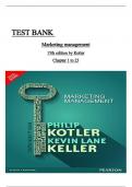 Test Bank - Marketing Management, 15th edition by Philip Kotler , (All Chapters Included 1-23) ISBN:9781292092621