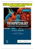 Test Bank For Pathophysiology The Biological Basis for Disease in Adults and Children 9th Edition By McCance, Huether WITH RATIONALES 2024/2025| All Chapters included |LATEST