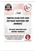 TMN3704 EXAM PACK 2025 [DETAILED QUESTIONS AND ANSWERS]