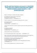 My PEL guide Exam Questions and answers A+ Rated EXAM  LATEST 2025 WITH COMPLETE QUESTIONS AND CORRECT  VERIFIED ANSWERS ALREADY GRADED A+ 100%  GUARANTEED PASS! What is a challenge for a student with auditory limitations: A) Transitioning by hearing a be