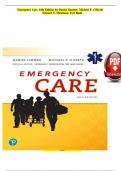 Emergency Care 14th Edition by Daniel Limmer, Michael F. O'Keefe  and Edward T. Dickinson Test Bank