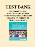 Test Bank For Foundations for Population Health in Community Public Health Nursing 5th Edition by Marcia Stanhope, Jeanette Lancaster ISBN 9780323443838 Chapter 1-32 | Complete Guide A+