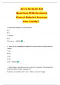 Astro 7n Exam Set   Questions With Reviewed   Correct Detailed Answers  New Update!!