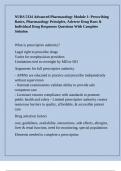 NURS 5334 University Of Texas - Arlington -NURS 5334 Advanced Pharmacology Module 1: Prescribing Basics, Pharmacology Principles, Adverse Drug Rxns & Individual Drug Responses Questions With Complete Solution