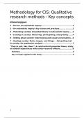 Samenvatting -  Methodology for CIS: Qualitative Methods (LCX018P05)