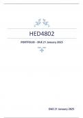 HED4802 PORTFOLIO - DUE 21 January 2025