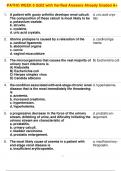 PATHO WEEK 6 QUIZ with Verified Answers Already Graded A+