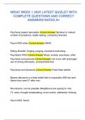 NR547 WEEK 1 2025 LATEST QUIZLET WITH COMPLETE QUESTIONS AND CORRECT ANSWERS RATED A+