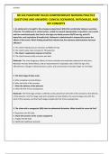 NR 322 PASSPOINT NCLEX COMPREHENSIVE NURSING PRACTICE QUESTIONS AND ANSWERS: CLINICAL SCENARIOS, RATIONALES, AND KEY CONCEPTS 2025