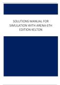 Solutions Manual for Simulation with Arena 6th Edition Kelton