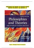 PHILOSOPHIES AND THEORIES FOR ADVANCED NURSING PRACTICE 4TH EDITION /ALL CHAPTERS 1-26