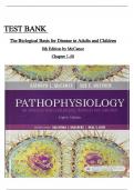 TEST BANK The Biological Basis for Disease in Adults and Children 8th Edition by McCane Chapter 1-50 covered 9780323583473