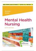 NEEBS MENTAL HEALTH NURSING 6TH EDITION/ALL CHAPTERS 1-22