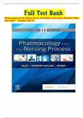 Full Test Bank Pharmacology and the Nursing Process 10th Edition: Linda Lilley, Rainforth Collins, Julie Snyder | Complete Guide A+