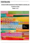 TEST BANK- Advanced Health Assessment & Clinical Diagnosis in Primary Care (7th Edition,) Joyce E. Dains|| WITH CORRECT ANSWERS||ALL 45 CHAPTERS COVERED  ISBN:9780323832069