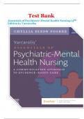 Test Bank For Varcarolis' Essentials of Psychiatric Mental Health Nursing, 5th Edition By Chyllia D Fosbre|9780323810319| All Chapters 1-28| LATEST