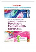 Test Bank for Davis Advantage for Townsend's Essentials of Psychiatric Mental-Health Nursing Concepts of Care in Evidence-Based Practice 9th Edition  by  Karyn Morgan 